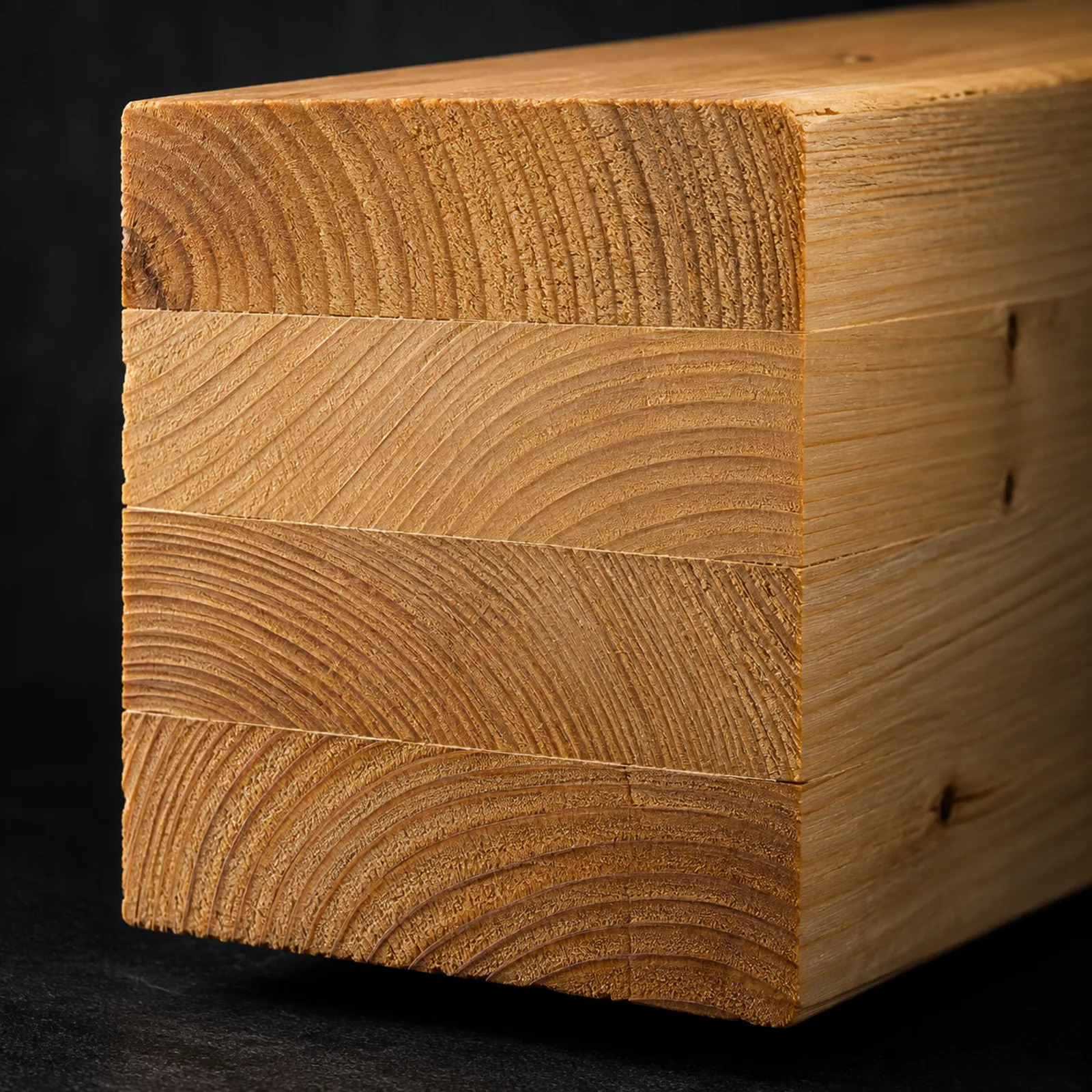 Glulam beam cross-section